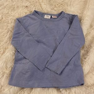 Zara Blue Long Sleeve Top